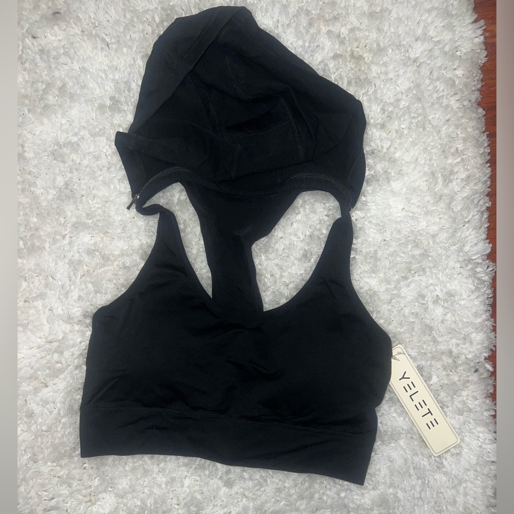 Yelete Black Sports Bra - Picture 2 of 7